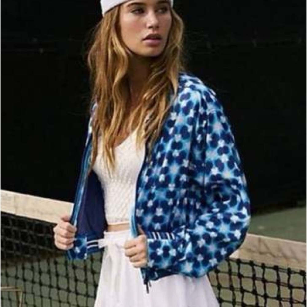 Free people FP Movement Women's Top Seed Printed Tennis Jacket